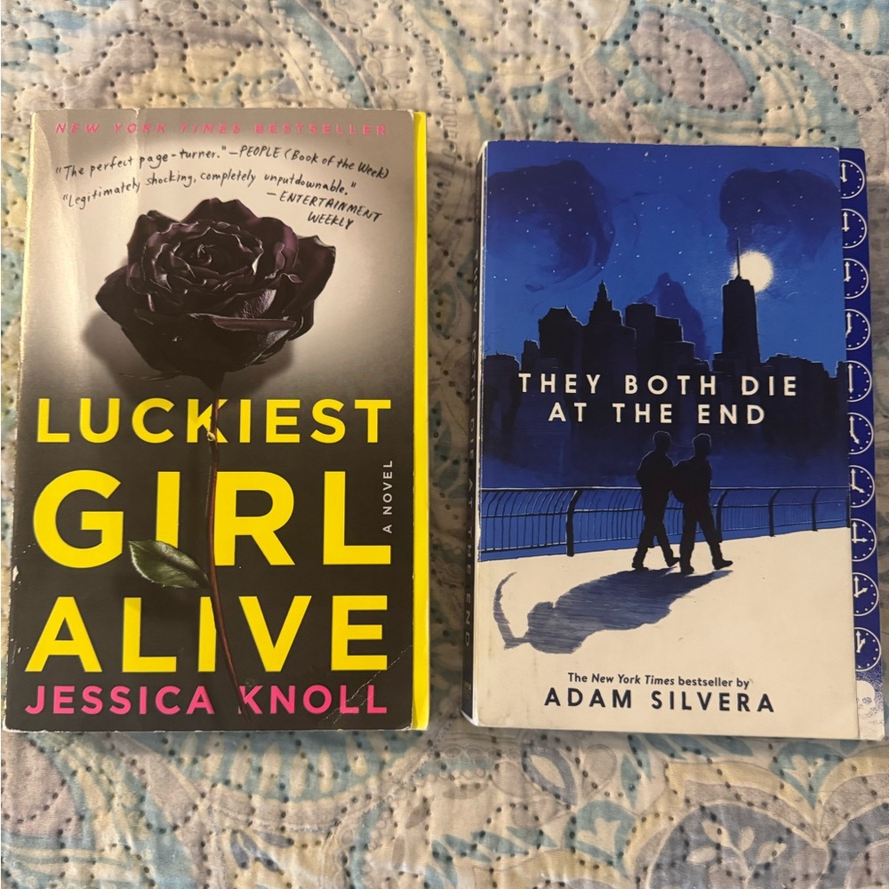 Set of Two Books: Luckiest Girl Alive & They Both Die at the End